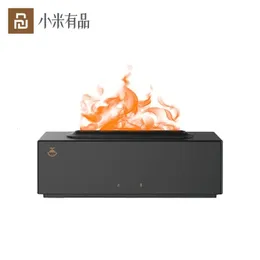 YOUPIN Flame Fireplace Aromatherapy Humidifier 300mL Water Tank Simulated Flame 19 RGBW Lamp Beads Low Noise Type-C Power Supply 231226