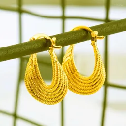 Boucles d'oreilles en cuivre éthiopien pour femmes/filles, couleur or 24k, arabe/africain, vente en gros, bijoux cadeaux de mariage