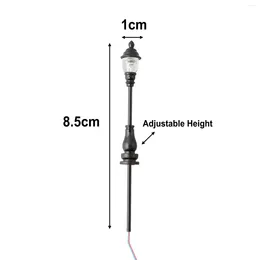 Trädgårdsdekorationer 10st arkitektonisk sandbord Modell Vägglampans järnvägståg oo/ho skala Inlägg Led Street Light G-Type