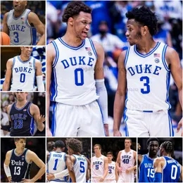 Maglia da basket Customzied College Blue Devils Personalizza qualsiasi nome Numero Uomo Donna Maglie giovanili TUTTO CUCITO 0 Jared McCain 1 Caleb Foster 2 Jaylen Blakes 3 Roach