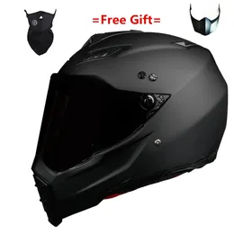 Vendi Casco da bicicletta da corsa per motociclista nero lucido Atv Dirt Bike Downhill Mtb Dh Cross Capacetes S M L Xl Xxl 231226