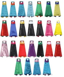 Two layer kids capes with mask set cosplay costumes fancy dress for birthday Christmas cospaly6379643