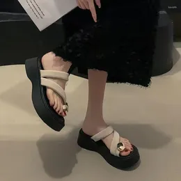Sandalet lisapie yaz moda platformu kama topuk açık ayak parmağı kadın bayanlar ayak bileği kayış gladyatör sandalias dar bant elbise ayakkabı