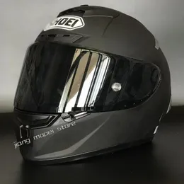 Capacete facial completo X Spirit III ZX 10RR SHOEI X14 todos pretos sólidos esportivos fosco corrida motocicleta X Quatorze Capacete 231226