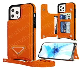 Luksusowy portfel Flip Case Telefon dla iPhone'a 14 13 I 12 11 Pro XS x Max XR 7 8 Plus uchwyt na kartę mody Kiełdzie Kieatacja Kieszenia Chause 9837612