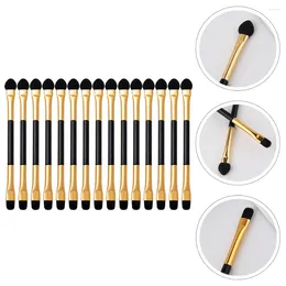 Makeup Brushes 15 Pcs Eye Shadow Brush Women Disposable Applicator Eyes Plastic Stick Miss Foam Sponge