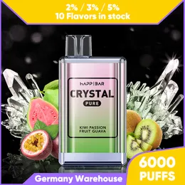 E Zigarette Einweg -Vape 6000 Puffstange Anpassende Aromen 2% 3% 5% Nic Wholesale Electronic Zigarette