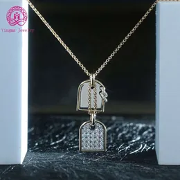 Popular Mossanite Jewelry D Vvs1 Iced Out 14K Solid Gold Hip Hop Moissanite Pendant Necklace For Men Women