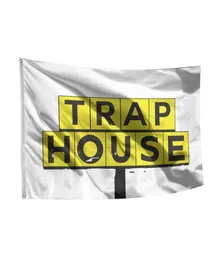 Trap House Flag Banner 3x5ft College Dorm Room Man Cave Frat Wall Outdoor Flag 100d Polyester Banner Fast 3401649