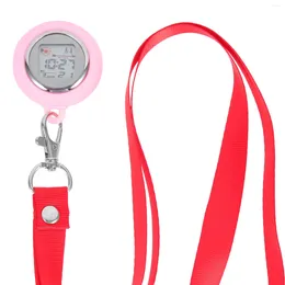 Pocket Watches Electronic Watch Women's Locket Halsband för Silica Gel Student