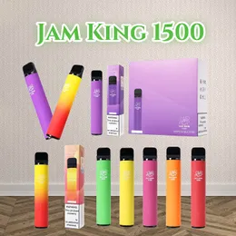 Originale Jam King 1500 puff vape desechable poco vape pen sigaretta elettronica Magazzino UE Einweg Vape 4.8ml Preriempito Aroma succo 850mAh Batteria 2% 20mg vs elf bar