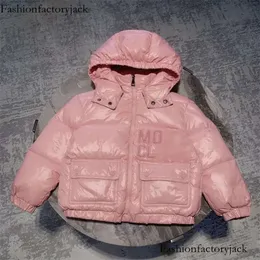 Designer bambini ragazzi ragazzi abbassare le giacche di riempimento di fillette di lusso designer di pelliccia con cappuccio soffice cappotti soffice coglione aroroso cappotto per peperoncino