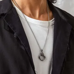 Projektant CH Cross Luksusowe Chromy Wisianek Naszyjnik Vintage na męską unikalną modną modę wszechstronną łańcuch swetra naszyjnik z sercem marka prezent biżuteria uxrv
