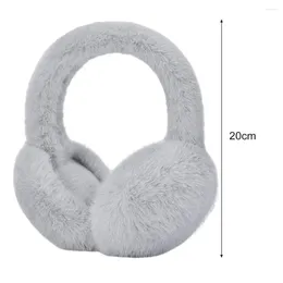 Berets Dobrável Earmuffs Cozy Faux Fur Mulheres Inverno Cor Sólida Anti-Slip Aquecedores de Ouvido para Proteção Ao Ar Livre Leve