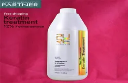 Purc Brezilya Keratin Saç Tedavisi 1000ml Formalin 12 Derin Onarımlar Hasarlı Kıvırcık Saç Düzleştirme Kılları Salon5457692