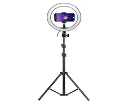 Pography LED Selfie Ring Light 10 -calowe op -studyjne kamera światła z statywem stojak na tik tok vk youtube na żywo makijaż wideo C1007758665