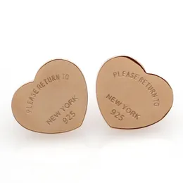 Orecchini a bottone orecchini di lusso orecchini firmati orecchini a forma di cuore orecchini a bottone orecchini di fidanzamento da donna di alta qualità