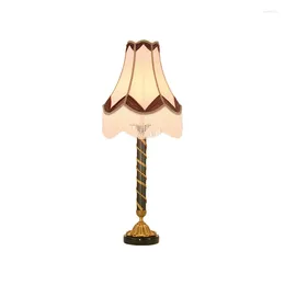 Table Lamps French Copper Classic Desk Lamp European Villa Living Room Bedroom Bedside Study Light Luxury Lighting