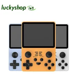 اللاعبون اللاعبون المحمولة ألعاب POWKIDDY RGB20S RETRO Console Open Source System 3.5inch IPS Screen Video Handheld مع 15000 لعبة