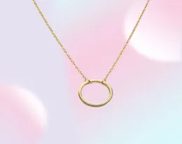 Proste wisiorki do koła Naszyjnik Eternity Naszyjnik Karma Infinity Silver Gold Minimalist Jewelry Naszyjnik Dainty Circle 7671796