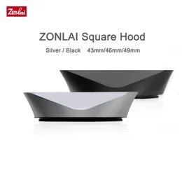 ZONLAI Square Metal Hood with 49mm Adapter Ring for Fujifilm Fuji X100V Camera or mm4m other lens 231226
