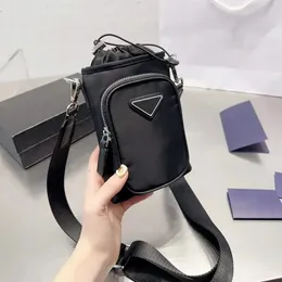 Torby na telefon komórkowy designer nylonowa mini torba damska torby krzyżowe luksusowe czarne małe torby na ramię torebki torebki portfele 2312275D