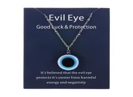 1pc Blue Glass Egle Eye Pendants Ожерелье для женщин, мужчины, индейка