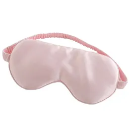 100% Pure Silk Sleep Eye Mask Båda sidor Fashion Silk Eye Cover Shade Moft Blindbind Travel Relax Aid Multicolor 231227