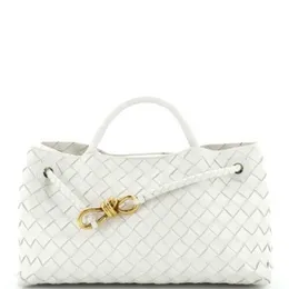 Botte Venetas Small Andiamo Totes Bags 상단 핸들 백 Andiamo 상단 핸들 백 Nappa Medium White