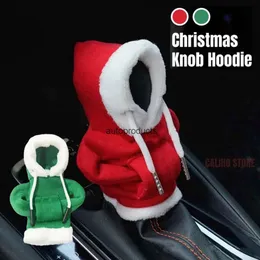 Uppdatera nya nya 2024 Ny bilväxelskåp Knob Cover Christmas Fashion Hoodies Manual Handle Gear Shift Decor Automatisk bil Interiör Tillbehör