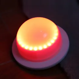 Uzaktan Kontrollü Şarj Edilebilir RGB Kokteyl Masa Işık Tabanı 85/120mm Su Geçirmez LED Mobilya Ruh Hali Işığı