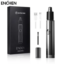 ENCHEN Rechargeable Electric Nose Hair Trimmer for Men Women Portable Nose Hair Removal Aluminum Alloy Frosted Easy to Clean 231227