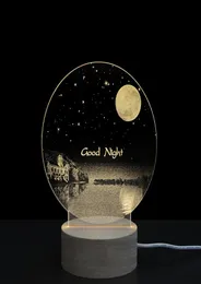 3D Moon Lamp Illusion Light Light Light مدعوم من USB Devinative LED Table Lamp Histrich Gift for Kids Boys Childr8625516