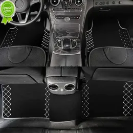 Update Neue Mode Perle Diamant Raute Trim Auto Fußmatten Eis Seide Mesh Stoff Universelle Wasserdichte Auto Fuß Pads anti-rutsch Auto Teppiche