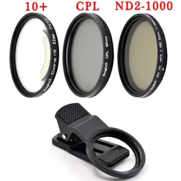 KnightX Professionelles Makroobjektiv für Telefonkameras, CPL-Stern, variabler ND-Filter, alle Smartphones 37 mm, 49 mm, 52 mm, 55 mm, 58 mm, 231226