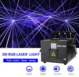 New RGB3W fullcolor animation scanning laser KTV performance home indoor voicecontrolled DJ atmosphere bar laser lighting4675050