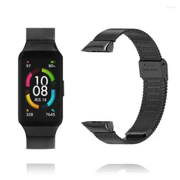 Huawei Band 6 7 Straps Pro Honor Honor Smart Watchband 벨트 금속 액세서리를위한 시계 밴드 스트랩