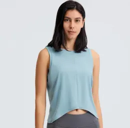 Luyogasports Moda Yoga Tops Tops de cor sólida Exercício sem mangas Fiess Vestar colete rápido Casual Casual Casual Roupas de ginástica feminina Camisetas de retalhos de camisetas