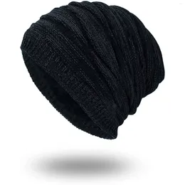 Berretti Cappello invernale da uomo H Cappelli caldi da donna Morbidi berretti da baseball lavorati a maglia cestini