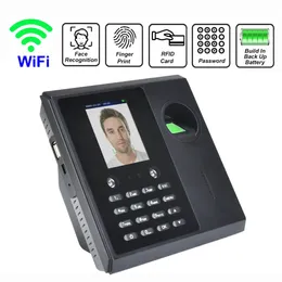 WiFi 2000mAh Battery Face Time and Attendance Machine System Fingerprint Employee Electronic Clock Management 231226