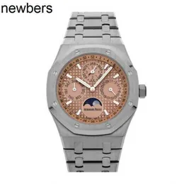 Top Audemar Pigue APF Factory Royal Oak Offshore Mechanical Watch Herren Sport Fashion Wristwatch-Kalender Titanschoner 26615ti.OO.1220TI.01 WN-6VOH9DA3
