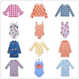 set 2022BC Costume da bagno per bambini Costume intero per ragazzi Muta per neonato Costume da bagno per bambina Costume da bagno per ragazza Protezione UV