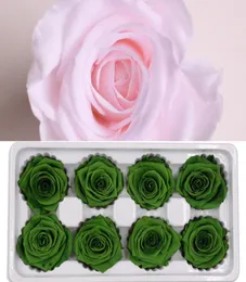 YO CHO 8pcs Preserved Eternal Roses Heads In box High Quality Dry Natural Fresh Flowers Forever Rose newyear Valentine039s Gift3789609