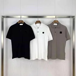 Camisetas Camisas para hombres Camisetas para hombres Diseñador de moda de verano Camisa con bordado de letras Ropa para hombres Corta AAA Stones island