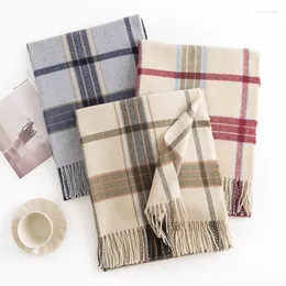 Halsdukar randig halsduk kvinnors höst och vinter imitation kashmir japansk koreansk söt mode sjal varm hals