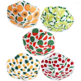 Servis uppsättningar 5 st isolerade skåluppsättningar Mikrovågsugn Safe Cover Hugger Anti-Slip Oven Mitts Dish Holder Protector Polyester Cotton Pot Holders