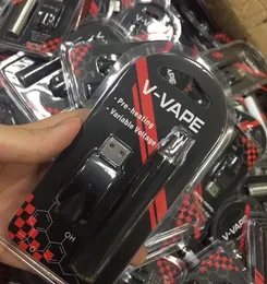 V-VAPE 배터리 3.4V-4.0V 가변 전압 650mAh USB 충전기 예열 510 스레드 13450