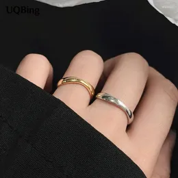 Rings cluster Ins Style Silver Color Simple Wave Finger for Women 2023