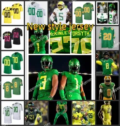 Пользовательский колледж NCAA Oregon Ducks Bo Nix Football Jerseys Basso Darren Barkins Keith Brown Treven Maae Popo Aumavae Jake Shipley T.J.Бас т