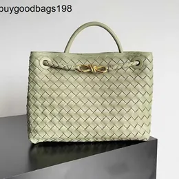 Andiamos Bags Bottegaaveneta Çantalar Gelişmiş 2024 Yeni ithal koyun derisi dokuma küçük ve orta andiamo bir omuz crossbody el tipi kadın çantası